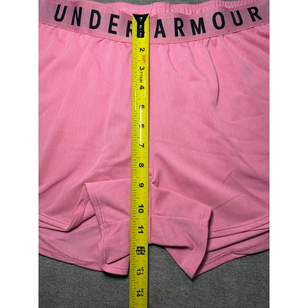 Under Armour Women’s Athletic Shorts-Large/Pink/Loose/Running/Gym/Pockets - Picture 3 of 12